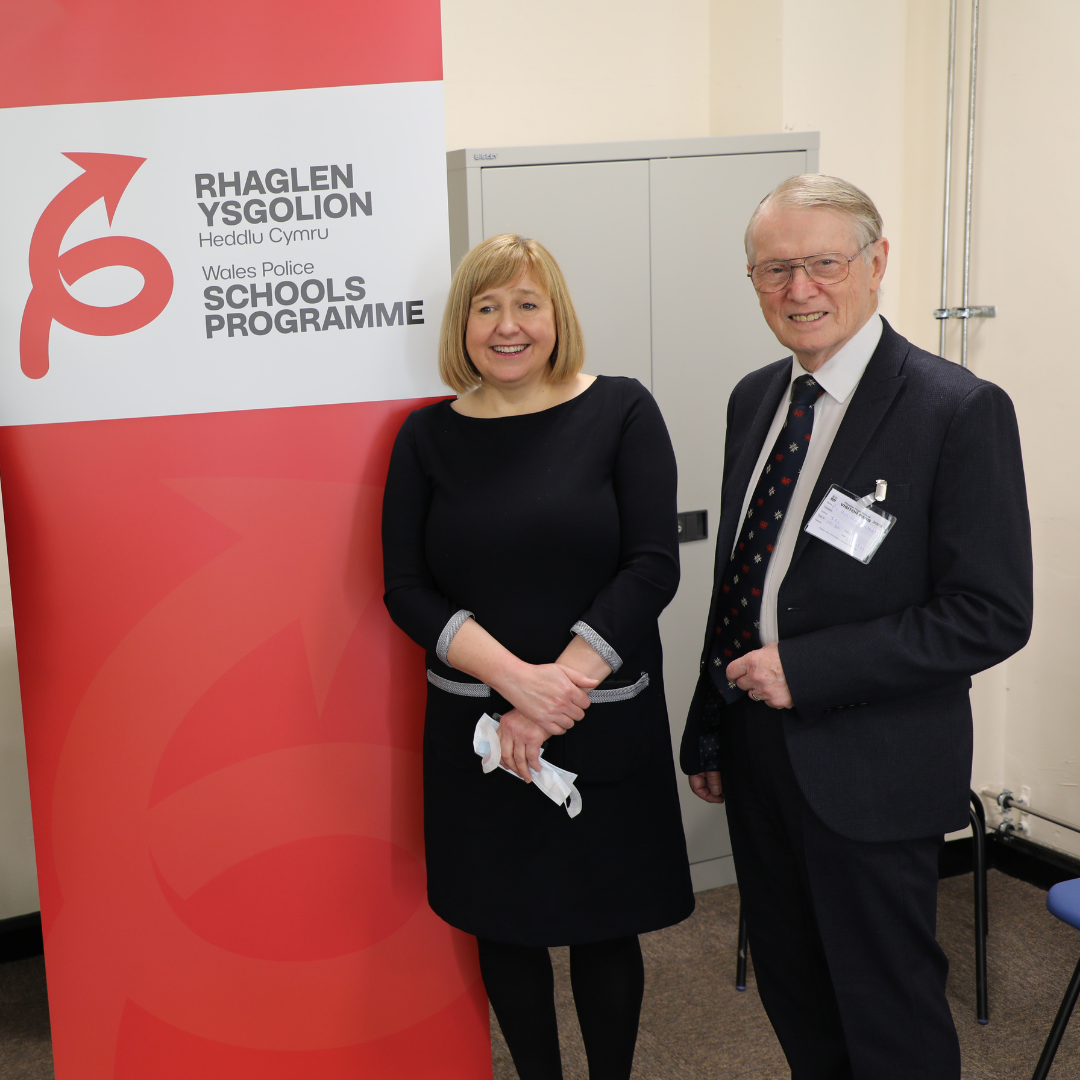 Temporary Chief Constable Claire Parmenter, Deputy Minister for Mental Health and Wellbeing - Lynne Neagle, South Wales Police and Crime Commissioner Alun Michael